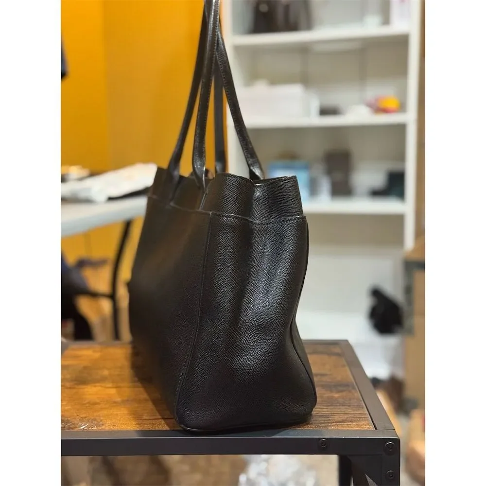 Coach Casey Women's Black Leather Tote Bag - Picture 3 of 15